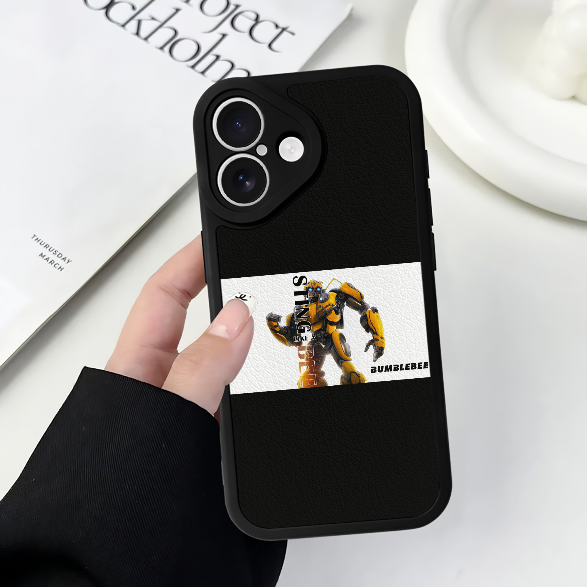 （画像用）  【iPhone 16シリーズ対応】シリコンスマホケース（レザー調） 材質：シリコン